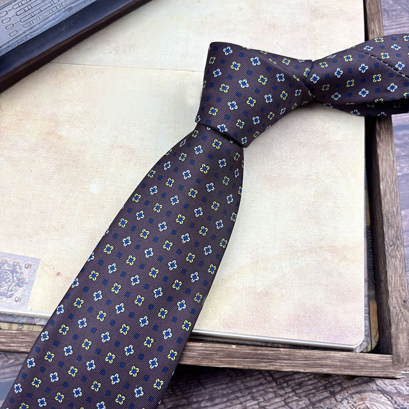 Corbata personalizada para hombre con estampado retro y varios estilos - Estilo #26 - image 28