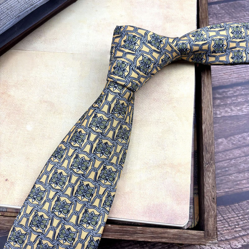 Corbata personalizada para hombre con estampado retro y varios estilos - Estilo #18 - image 20