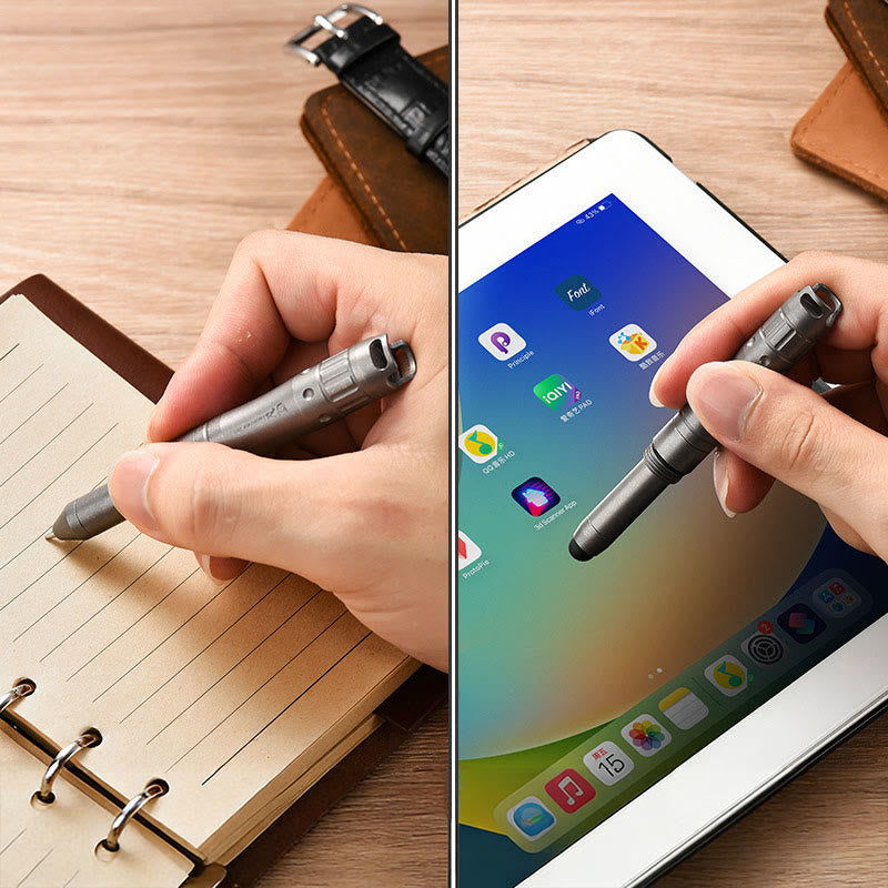 Bolígrafo táctico de aleación EDC con pantalla táctil y escritura de salvavidas - image 2