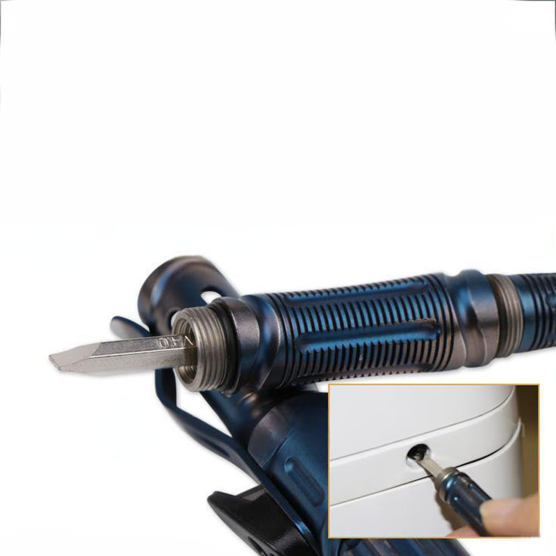 Herramienta EDC multifuncional con silbato y bolígrafo táctico - image 7