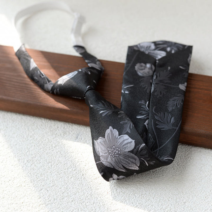 Corbata pre-atada con estampado floral para hombre para traje - Estilo #3 - image 3