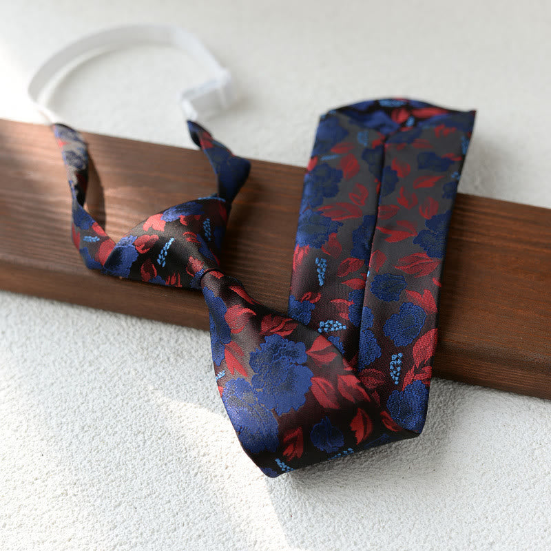Corbata pre-atada con estampado floral para hombre para traje - Estilo #12 - image 12