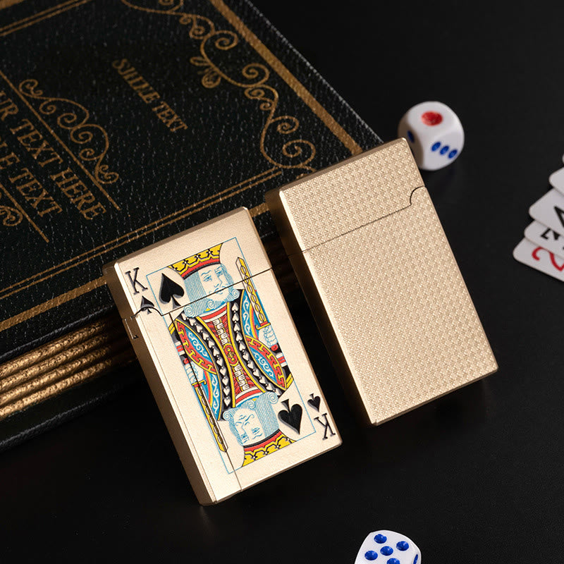 Encendedor de butano Creative Metal Spade A Poker - Rey de espadas - image 5