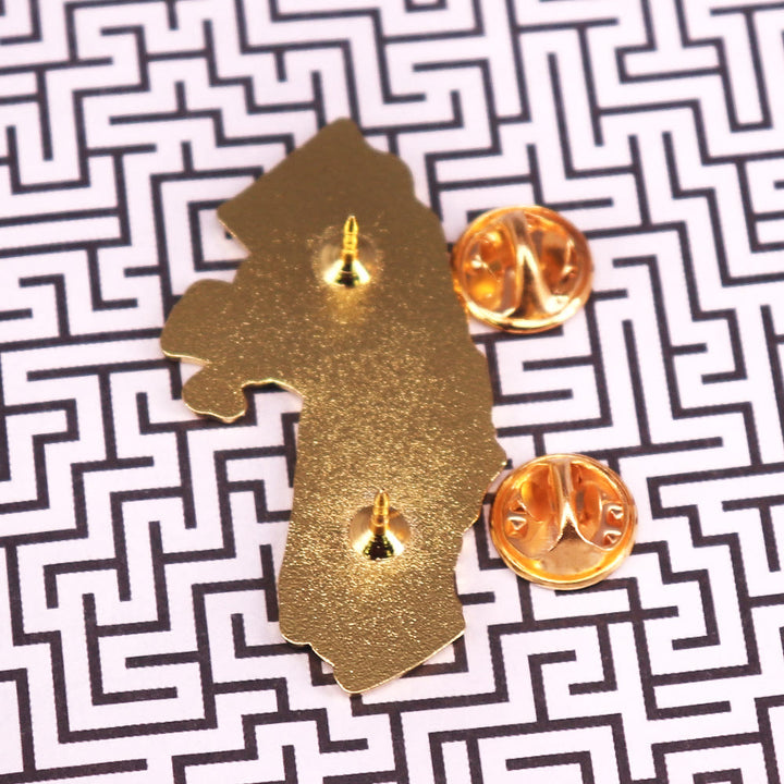 Broche de esmalte dorado del estado de California con amapola - image 3