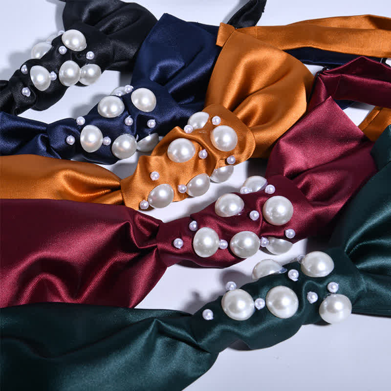 Corbata de boda con perlas de estilo vintage para hombre - image 2