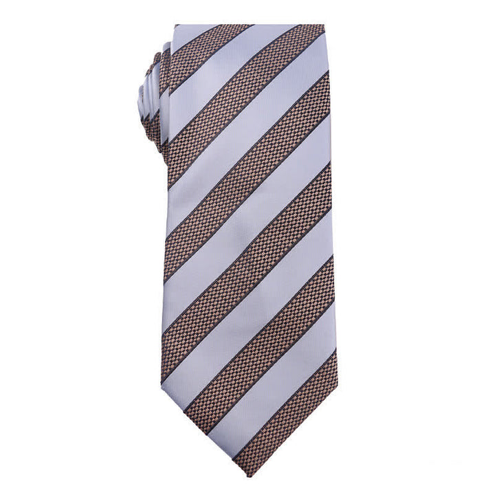 Corbata de rayas Paisley de la serie azul para hombre