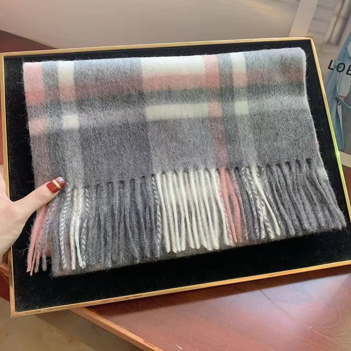 Bufanda unisex de cuadros grandes y cálidos de Lamb Edinburgh - image 35