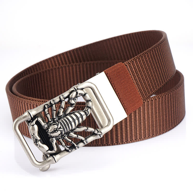 Cinturón de nailon sencillo King Scorpion para hombre
