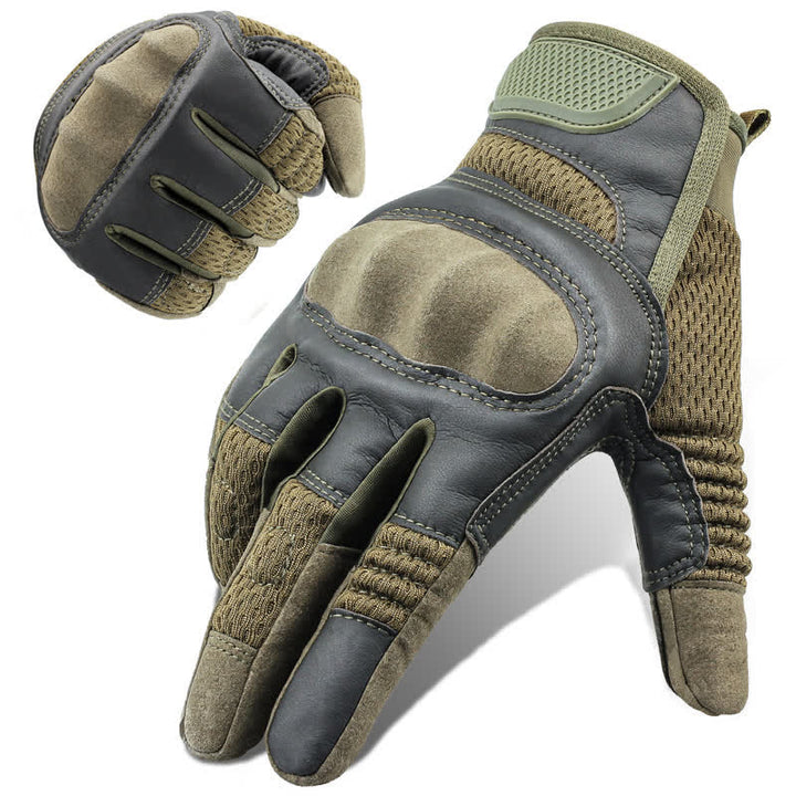 Guantes tácticos de goma con nudillos duros para pantalla táctil