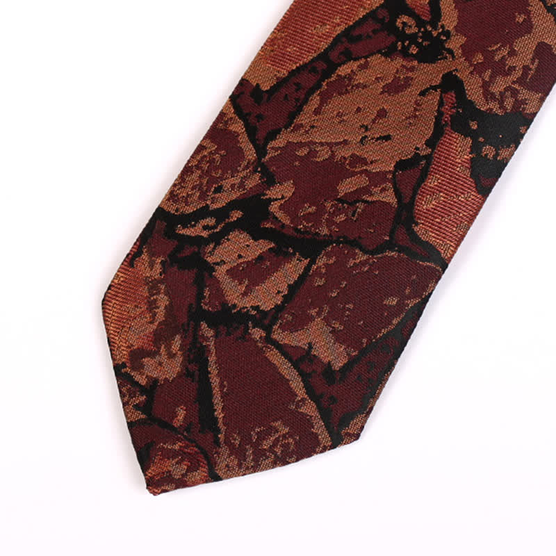 Corbata con gráfico abstracto de café para hombre