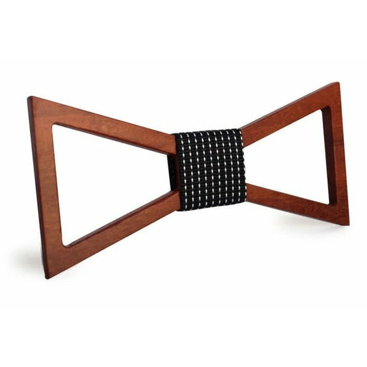 Pajarita clásica de madera con marco para hombre