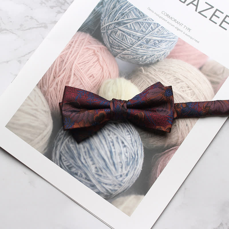 Pajarita de fiesta con estampado floral de varios estilos para hombre