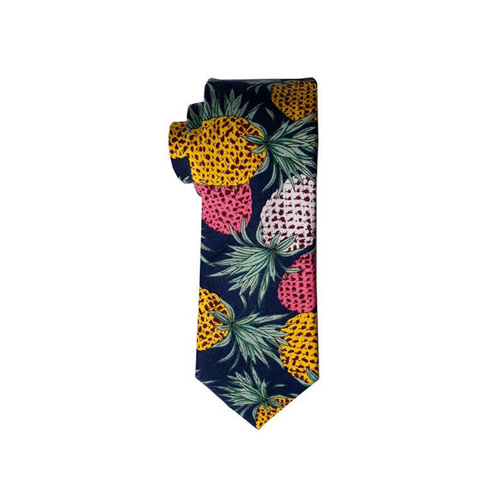 Corbata floral de playa hawaiana para hombre