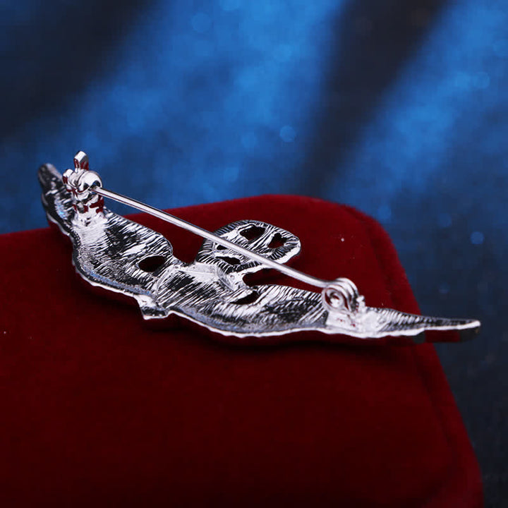 Broche con insignia de ala de piloto para hombre