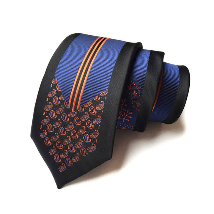 Corbata de rayas con estampado floral Paisley Inspire para hombre