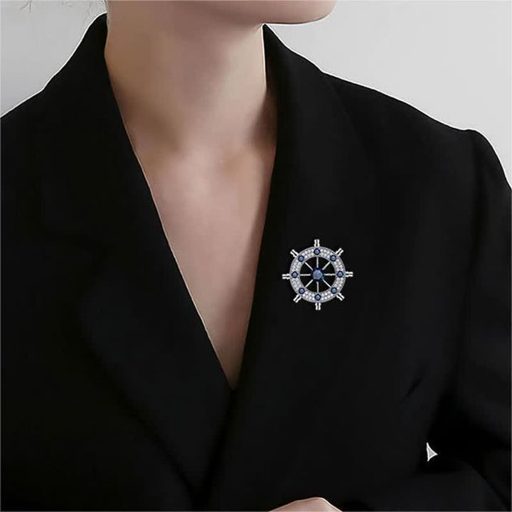 Broche de timón de barco náutico para hombre