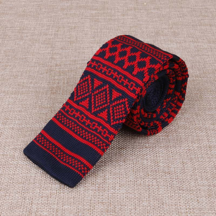 Corbata de punto fino exótica para hombre