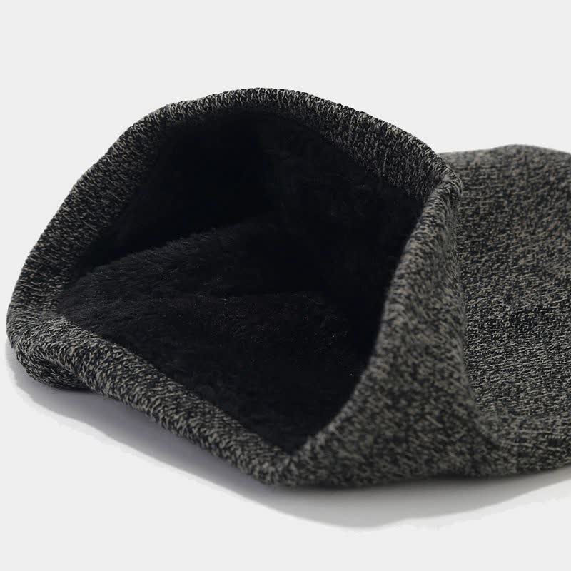 Conjunto de 3 piezas de gorro, bufanda y guantes unisex holgados y cálidos