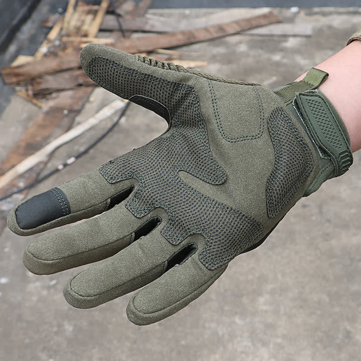 Guantes tácticos de goma con nudillos duros para pantalla táctil