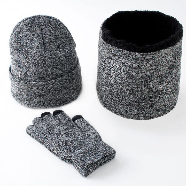 Juego de 3 gorros, bufandas y guantes para pantalla táctil