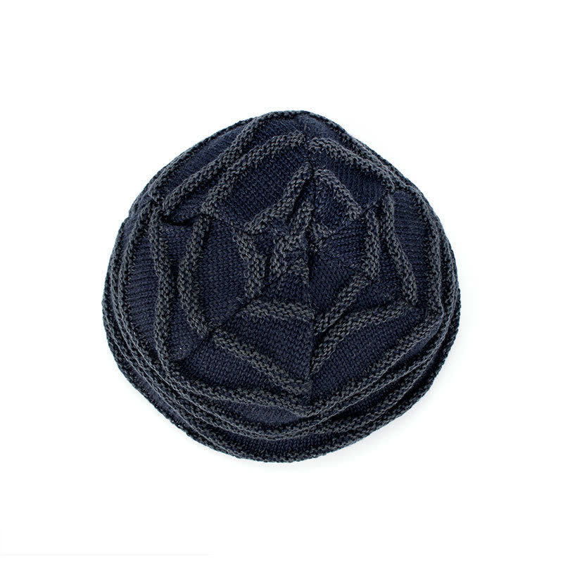 Gorro de punto de cinco estrellas con forro polar