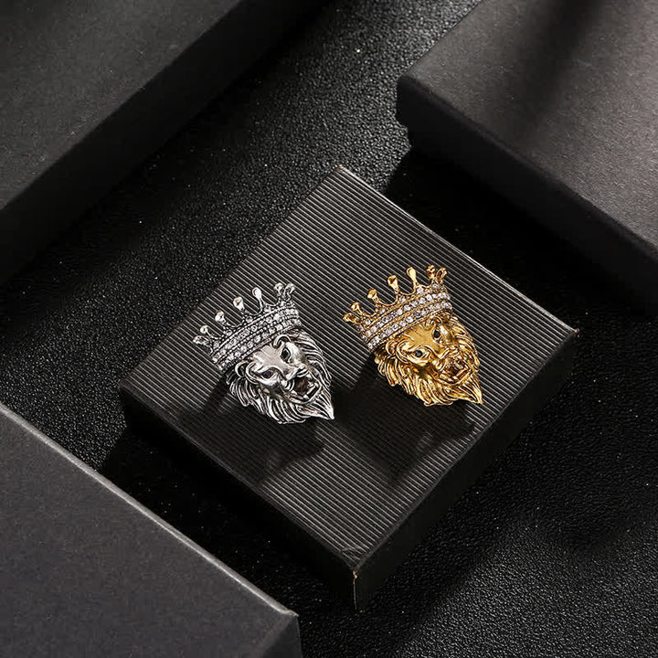 Broche de león rey señorial para hombre