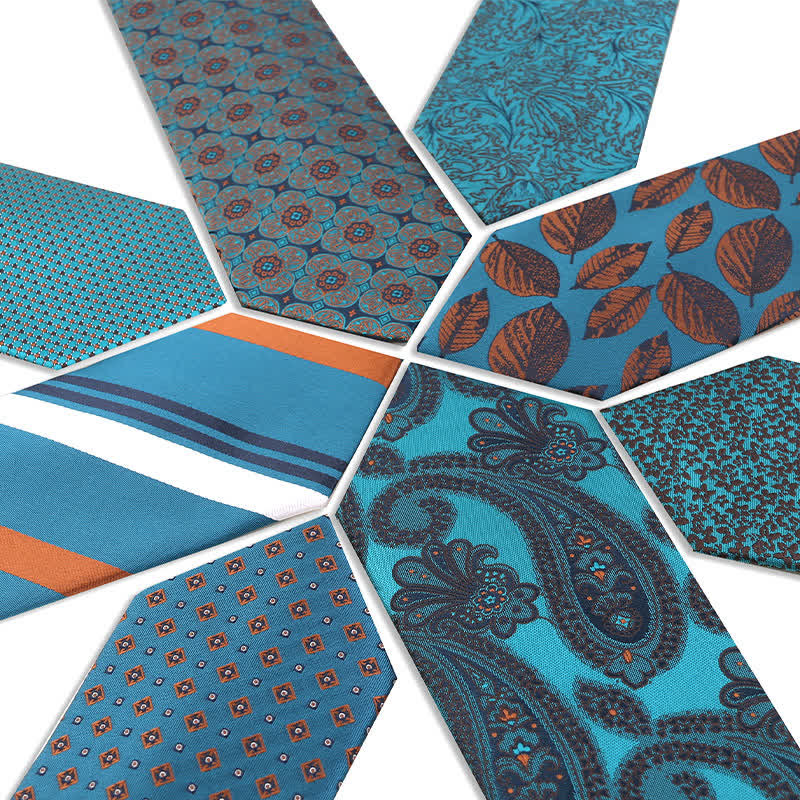 Corbata de negocios para hombre de la serie Lake Blue 