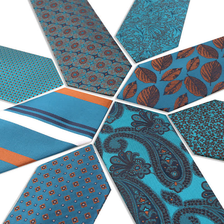Corbata de negocios para hombre de la serie Lake Blue 