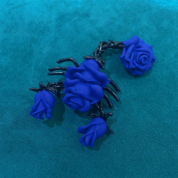 Broche de rosa de escorpión con personalidad masculina