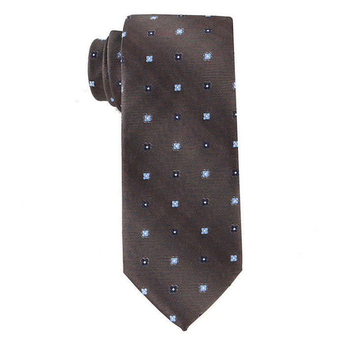 Corbata retro marrón para hombre