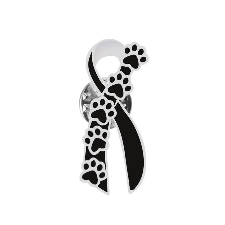 Broche de cinta con huella de pata de cachorro para mujer