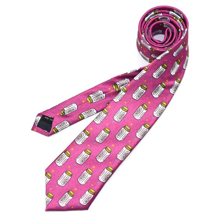 Corbata estampada divertida y creativa para hombre. 
