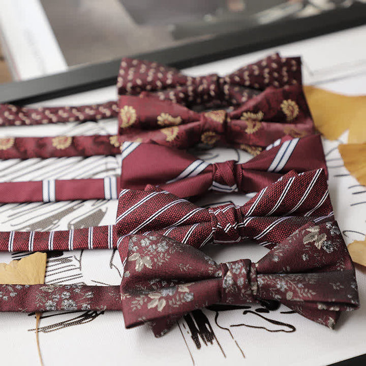 Pajarita de caballero de la serie Burgundy para hombre