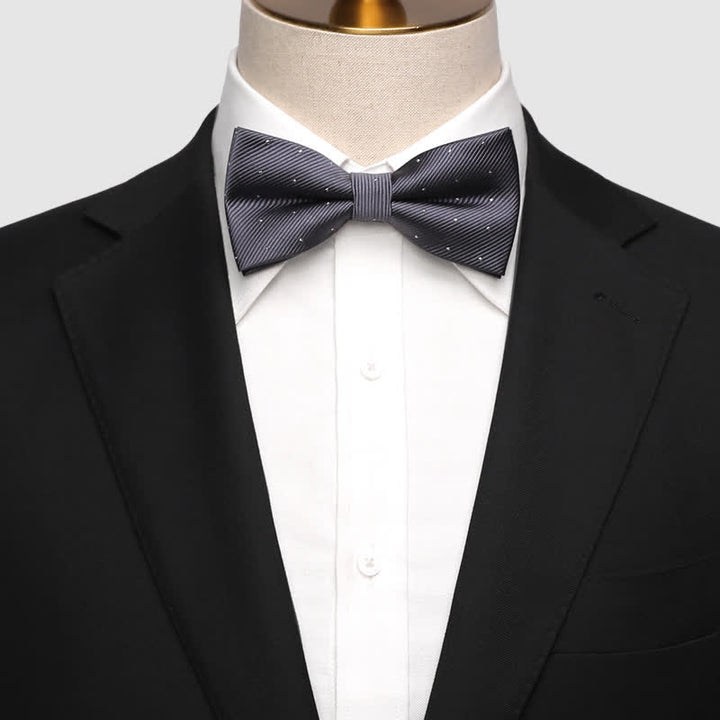Pajarita de esmoquin formal con lunares para hombre
