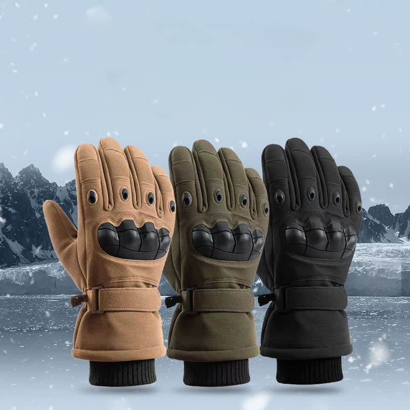 Guantes tácticos protectores térmicos de invierno para todos los dedos