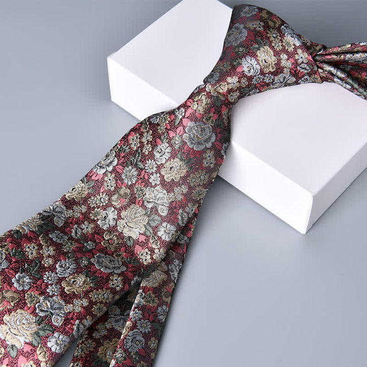 Corbata floral novedosa para hombre de RosyBrown