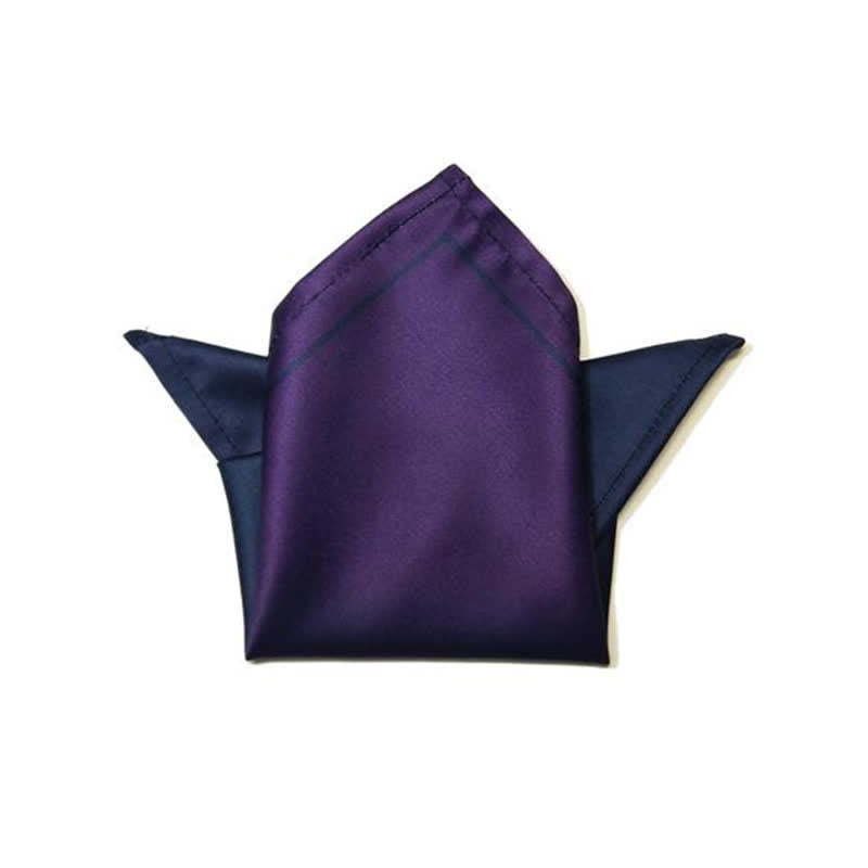 Pajarita torcida con pañuelo de bolsillo degradado para hombre