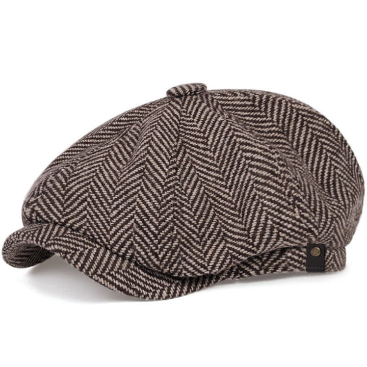 Boina octogonal con diseño de espiga de Peaky Blinders