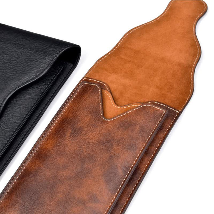 Estuche para teléfono móvil con clip magnético de doble capa y cinturón