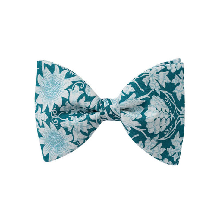 Pajarita de boda con estampado floral para hombre
