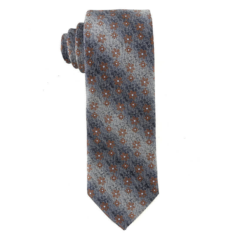 Corbata retro marrón para hombre