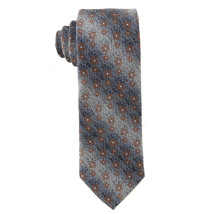 Corbata retro marrón para hombre