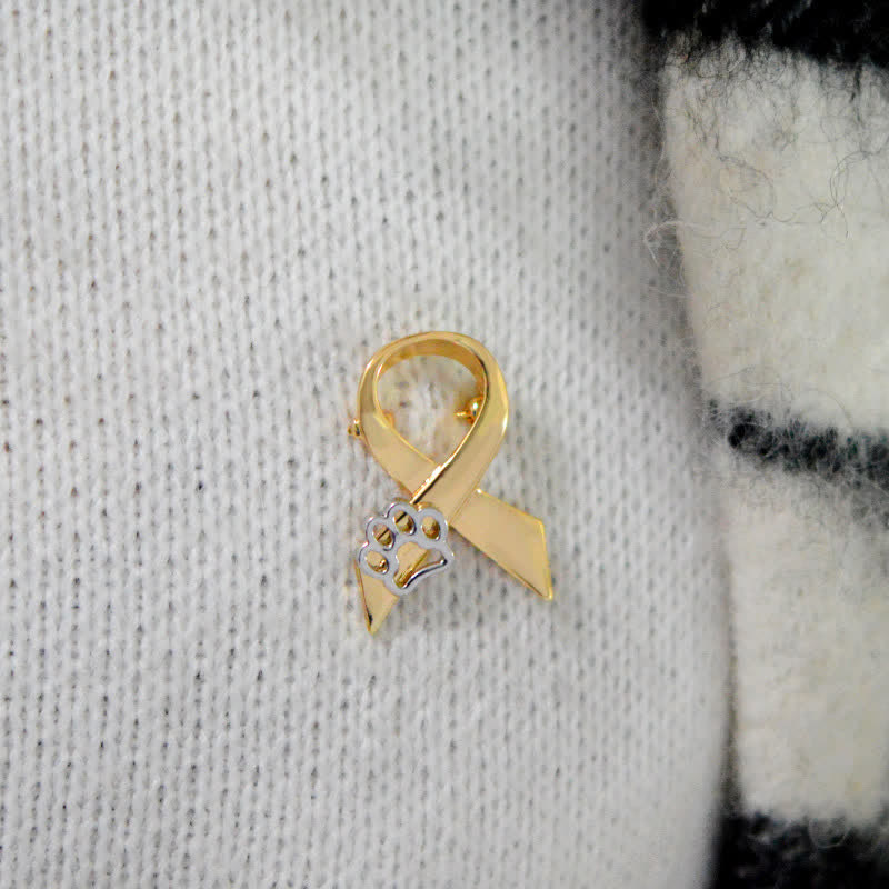Broche de cinta con forma de pata de cachorro para mujer