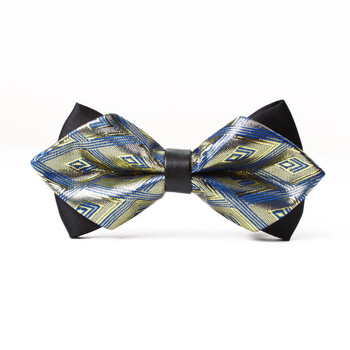 Pajarita elegante y moderna con punta de diamante para hombre