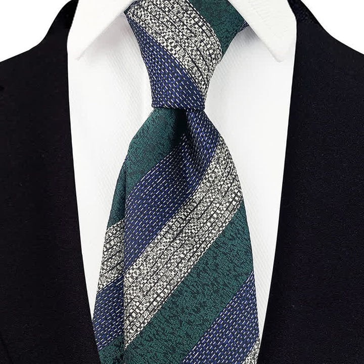 Corbata ancha de rayas Múltiples para hombre