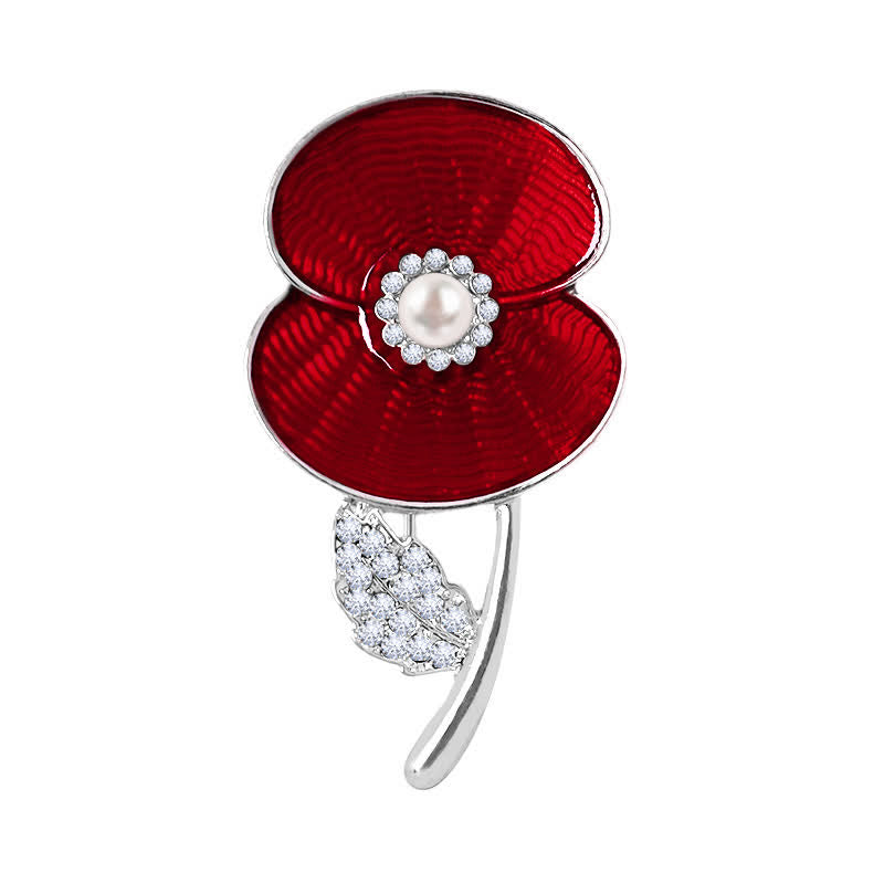 Broche de amapola del Día del Recuerdo de la Mujer