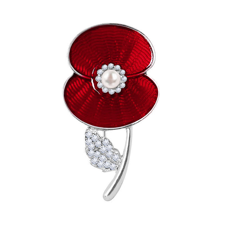 Broche de amapola del Día del Recuerdo de la Mujer