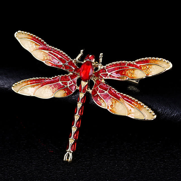 Broche de libélula esmaltado muy bonito para mujer
