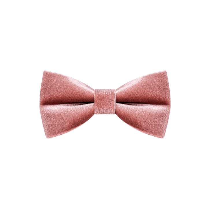 Pajarita de terciopelo de color rosa polvoriento para hombre