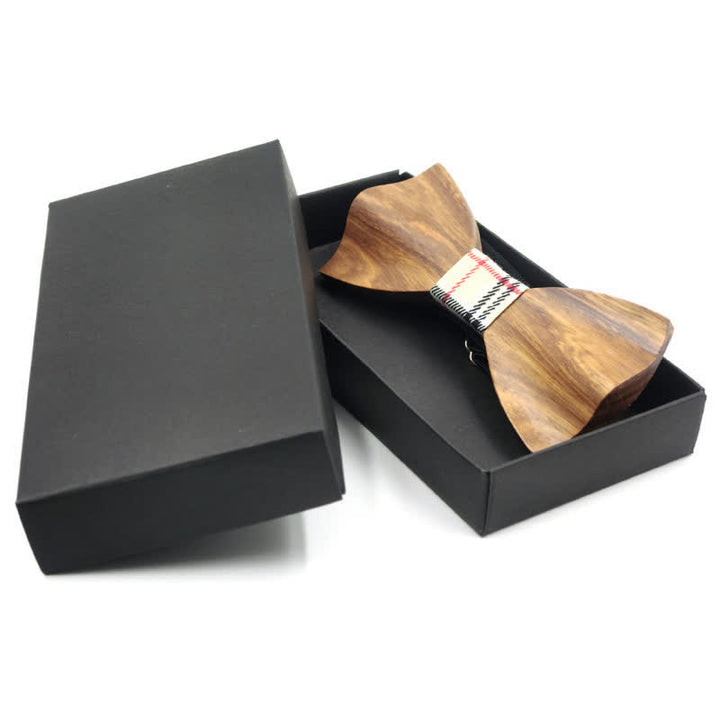 Pajarita de madera curvada en 3D elegante para hombre